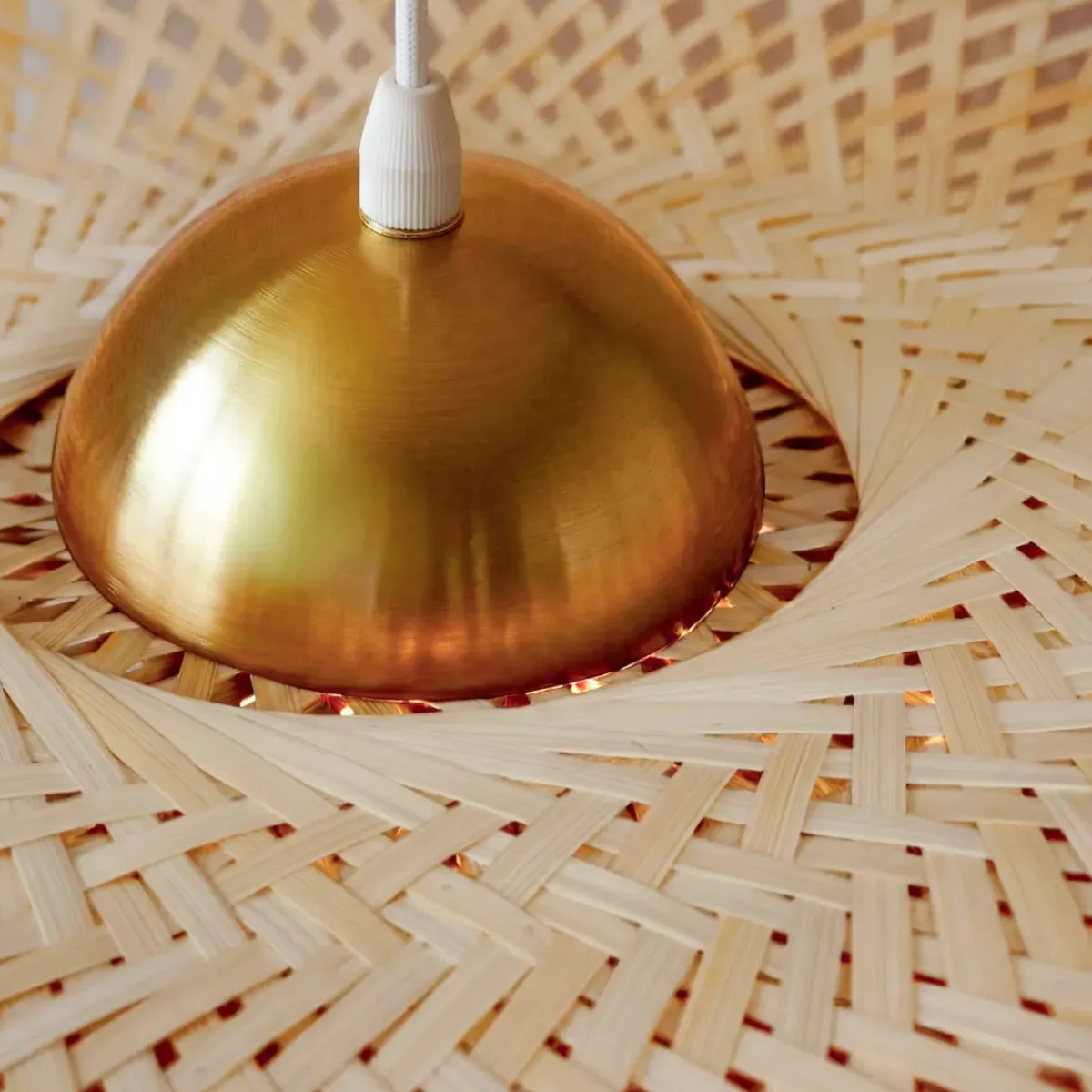 EMINZA Lampadari-Lampada a sospensione in bambù (D75 cm) Mérida