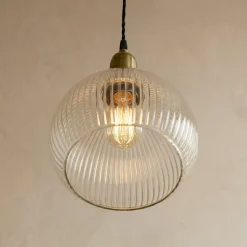 EMINZA Lampadari-Lampada a sospensione in vetro (D20 cm) Velden