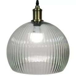 EMINZA Lampadari-Lampada a sospensione in vetro (D30 cm) Velden
