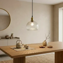 EMINZA Lampadari-Lampada a sospensione in vetro (D30 cm) Velden