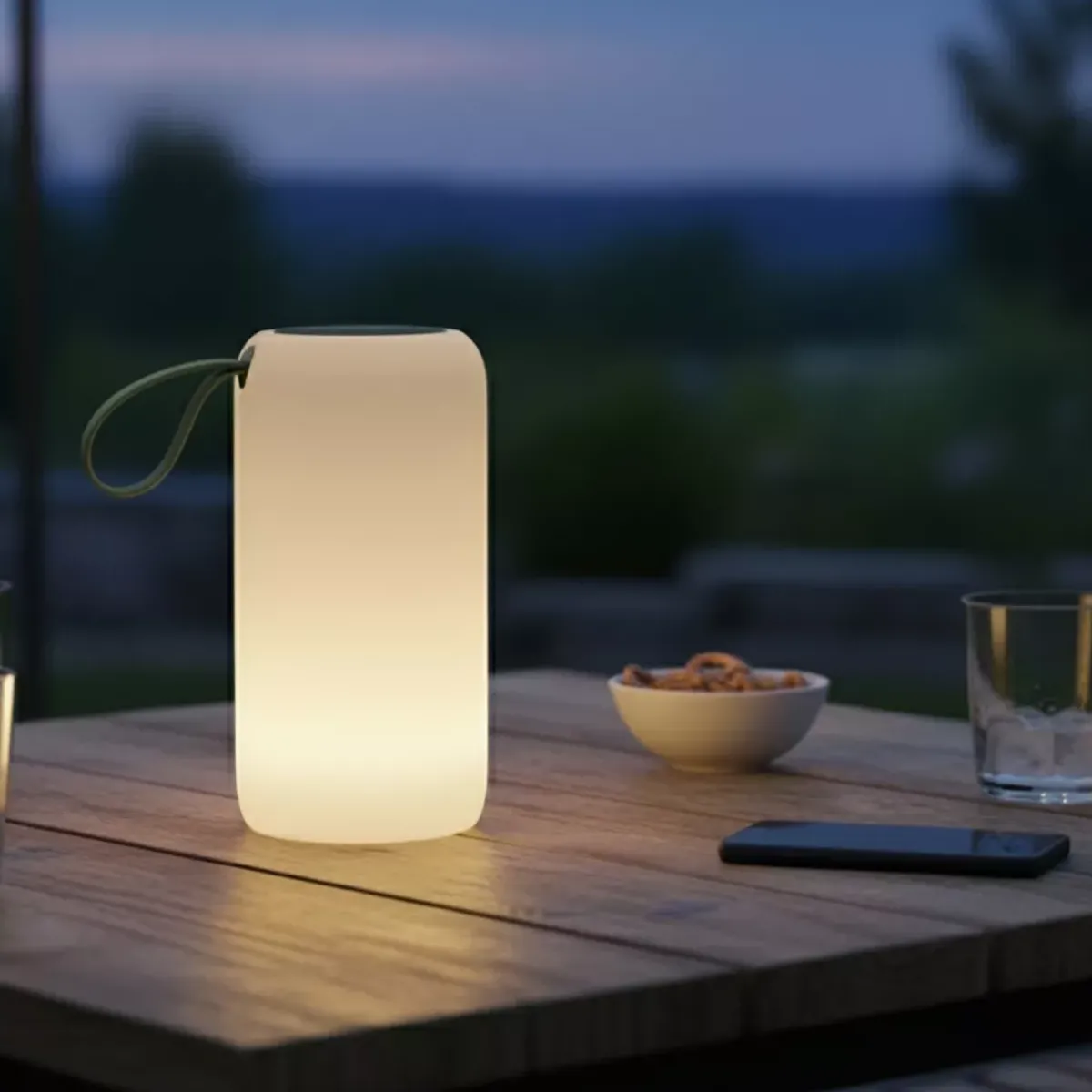 KAEMINGK Luci Per Esterno-Lampada da giardino mobile senza fili 45 lumen (H24 cm) Starlight caldo