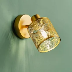 OSTARIA Lampade Da Parete-Lampada da parete (H10 cm) Calathea Dorato
