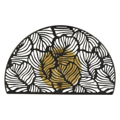 OSTARIA Lampade Da Parete-Lampada da parete in metallo (24 x 15,5 cm) Calathea Nera