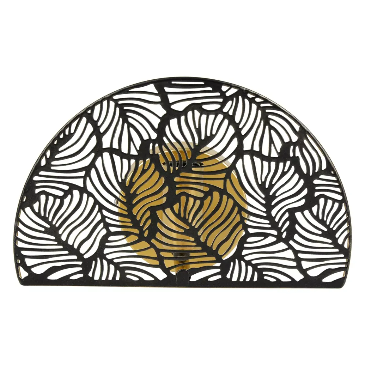 OSTARIA Lampade Da Parete-Lampada da parete in metallo (24 x 15,5 cm) Calathea Nera