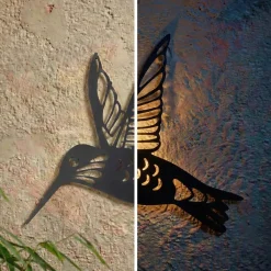 KAEMINGK Luci Per Esterno-Lampada da parete solare in metallo (L31,5 cm) Colibrì