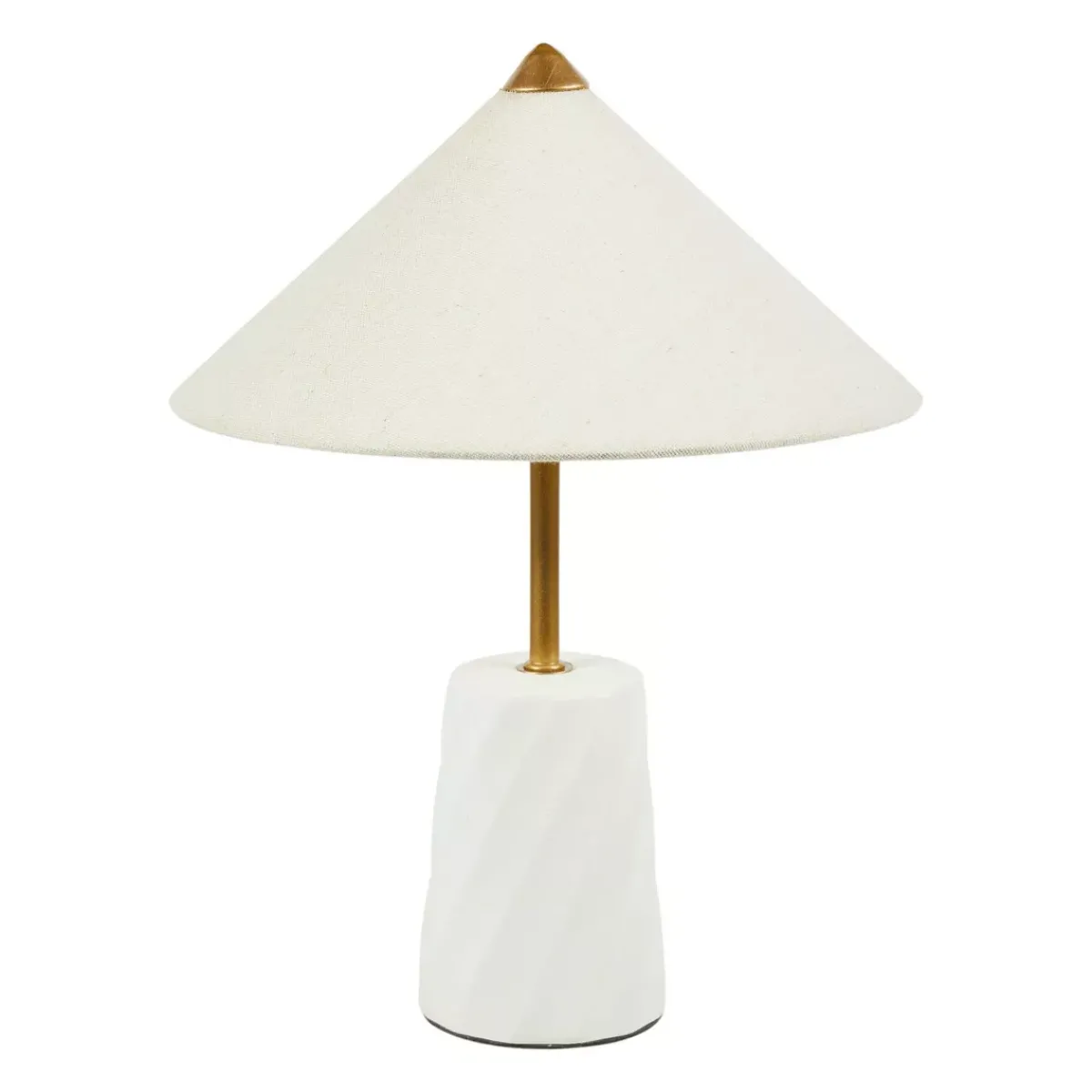 OSTARIA Lampade Da Tavolo-Lampada da tavolo ceramica (H37 cm) Meringa