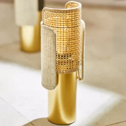 OSTARIA Lampade Da Tavolo-Lampada da tavolo (H28 cm) Bourgeon e dorato