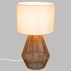 ATMOSPHERA Lampade Da Tavolo-Lampada da tavolo in corda (Alt 40 cm) Lila