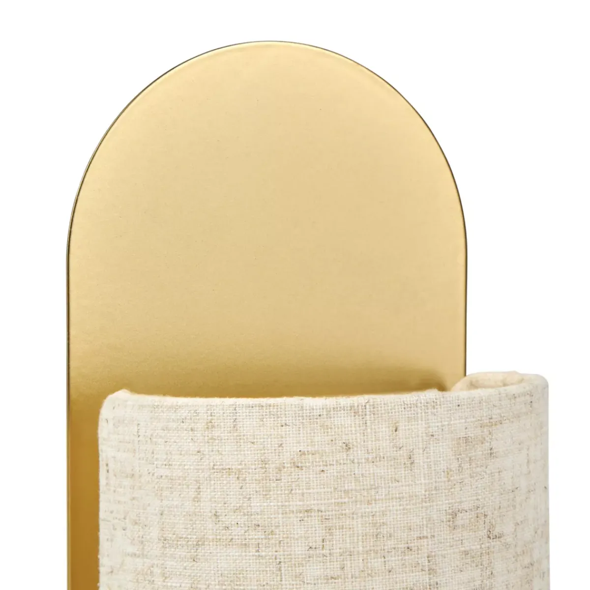 OSTARIA Lampade Da Tavolo-Lampada da tavolo in metallo e lino (H27 cm) Ornella