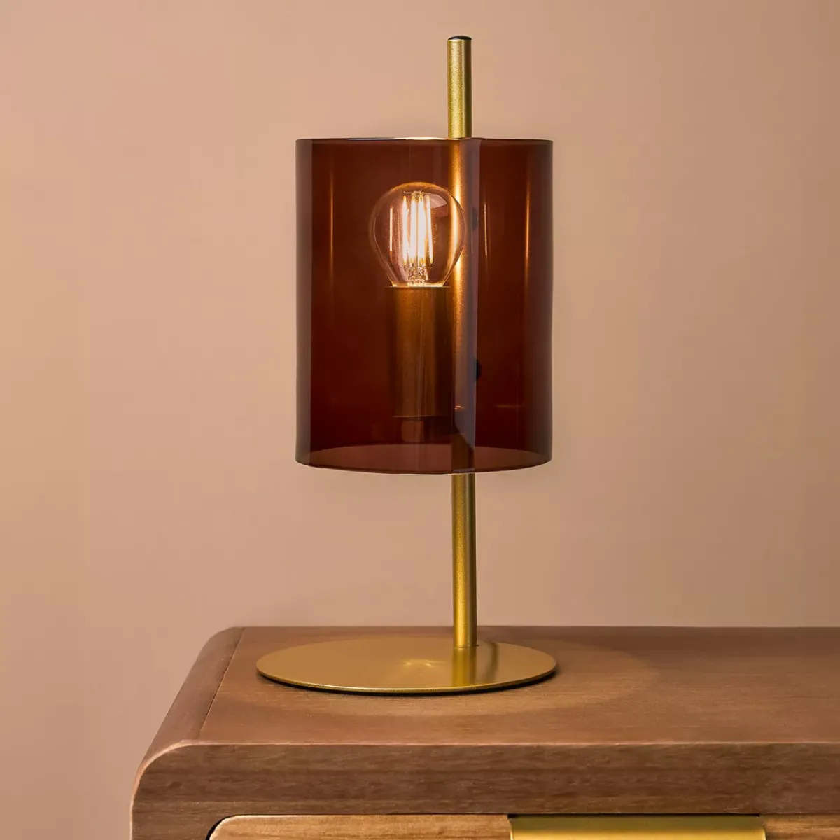 OSTARIA Lampade Da Tavolo-Lampada da tavolo in vetro (H34 cm) Victoria