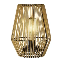 #N/A Luci Per Esterno-Lampada da tavolo solare LED (Alt 23 cm) Calabre Dorato