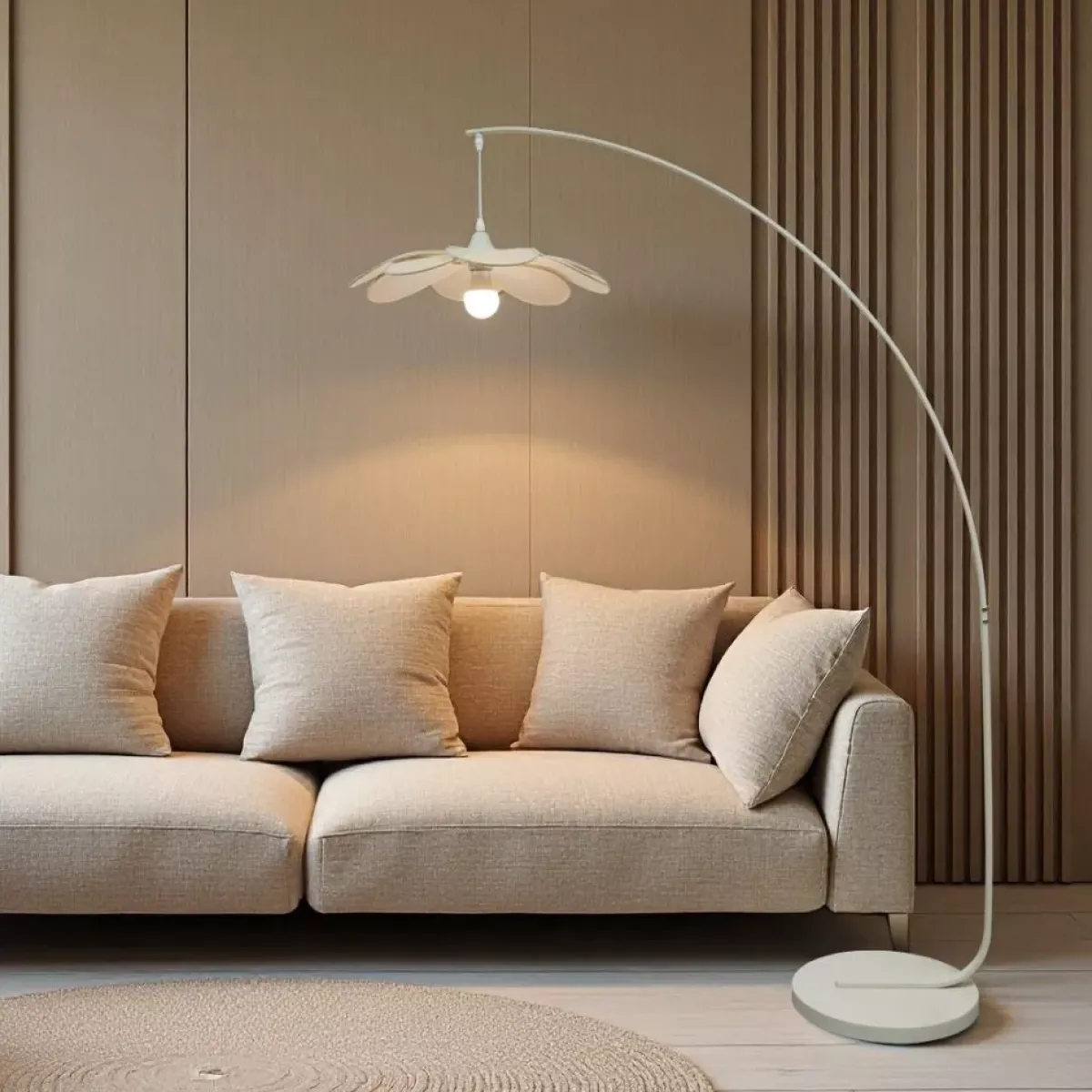 EMINZA Piantane-Lampada da terra design petalo (H156 cm) Teruel