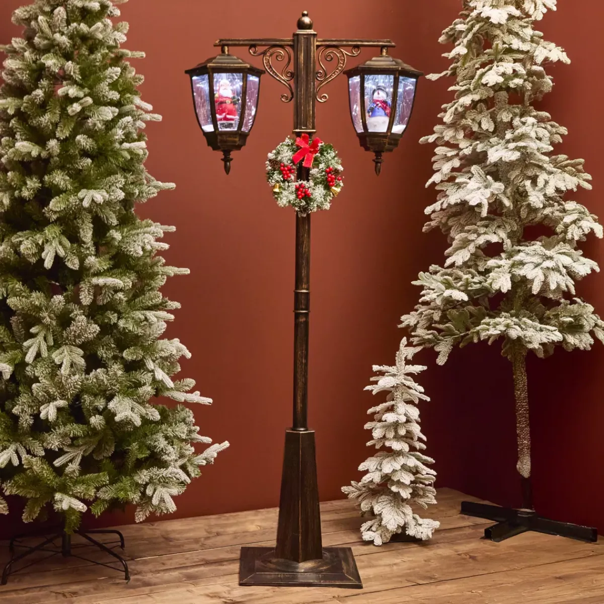 KAEMINGK Oggetti Decorativi E Illuminati|Decorazioni E Oggetti Natalizi-Lampada da terra doppia illuminata 66 LED (H188 cm) Natale Magico