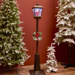 KAEMINGK Oggetti Decorativi E Illuminati|Decorazioni E Oggetti Natalizi-Lampada di Natale illuminata e animata 33 LED (H180 cm) Neve cadente