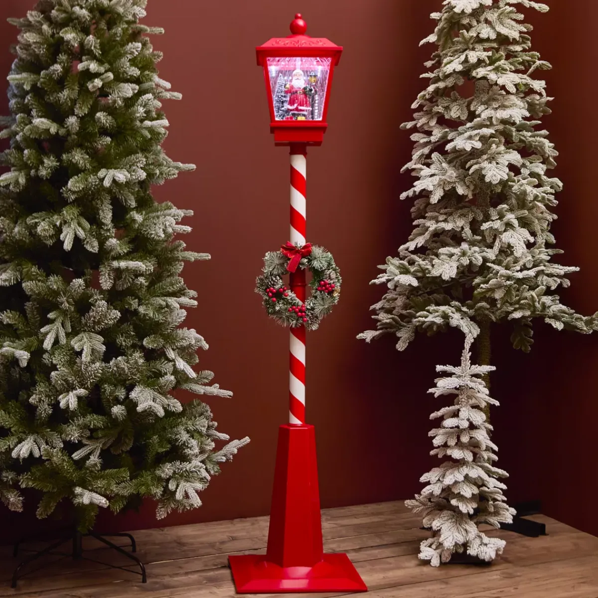 KAEMINGK Oggetti Decorativi E Illuminati|Decorazioni E Oggetti Natalizi-Lampada di Natale illuminata e animata 33 LED (H180 cm) Neve cadente
