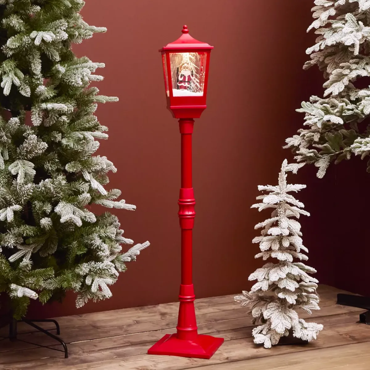 KAEMINGK Oggetti Decorativi E Illuminati|Decorazioni E Oggetti Natalizi-Lampada di Natale illuminata musicale e animata 10 LED (H135 cm) Neve cadente