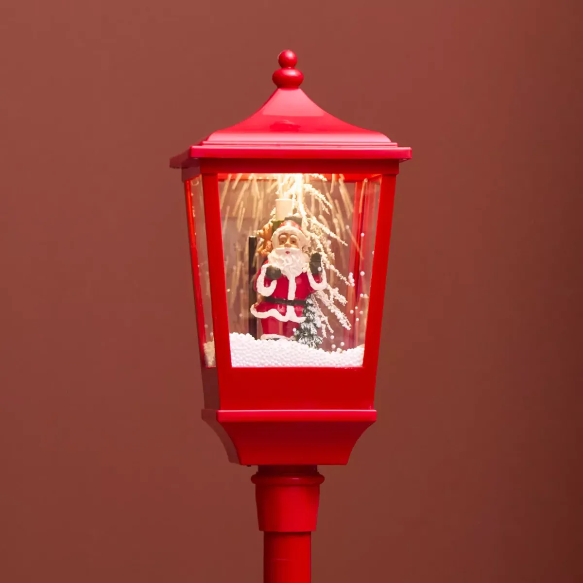 KAEMINGK Oggetti Decorativi E Illuminati|Decorazioni E Oggetti Natalizi-Lampada di Natale illuminata musicale e animata 10 LED (H135 cm) Neve cadente