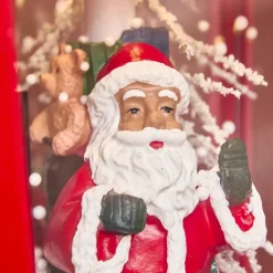 KAEMINGK Oggetti Decorativi E Illuminati|Decorazioni E Oggetti Natalizi-Lampada di Natale illuminata musicale e animata 10 LED (H185 cm) Neve cadente