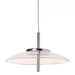 OSTARIA Lampadari-Lampadario alluminio sixties LED (D20 cm) UFO Transparente