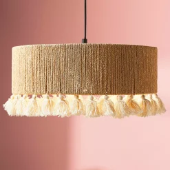 OSTARIA Lampadari-Lampadario a sospensione pon pon e corda (D35 cm) Charlotte