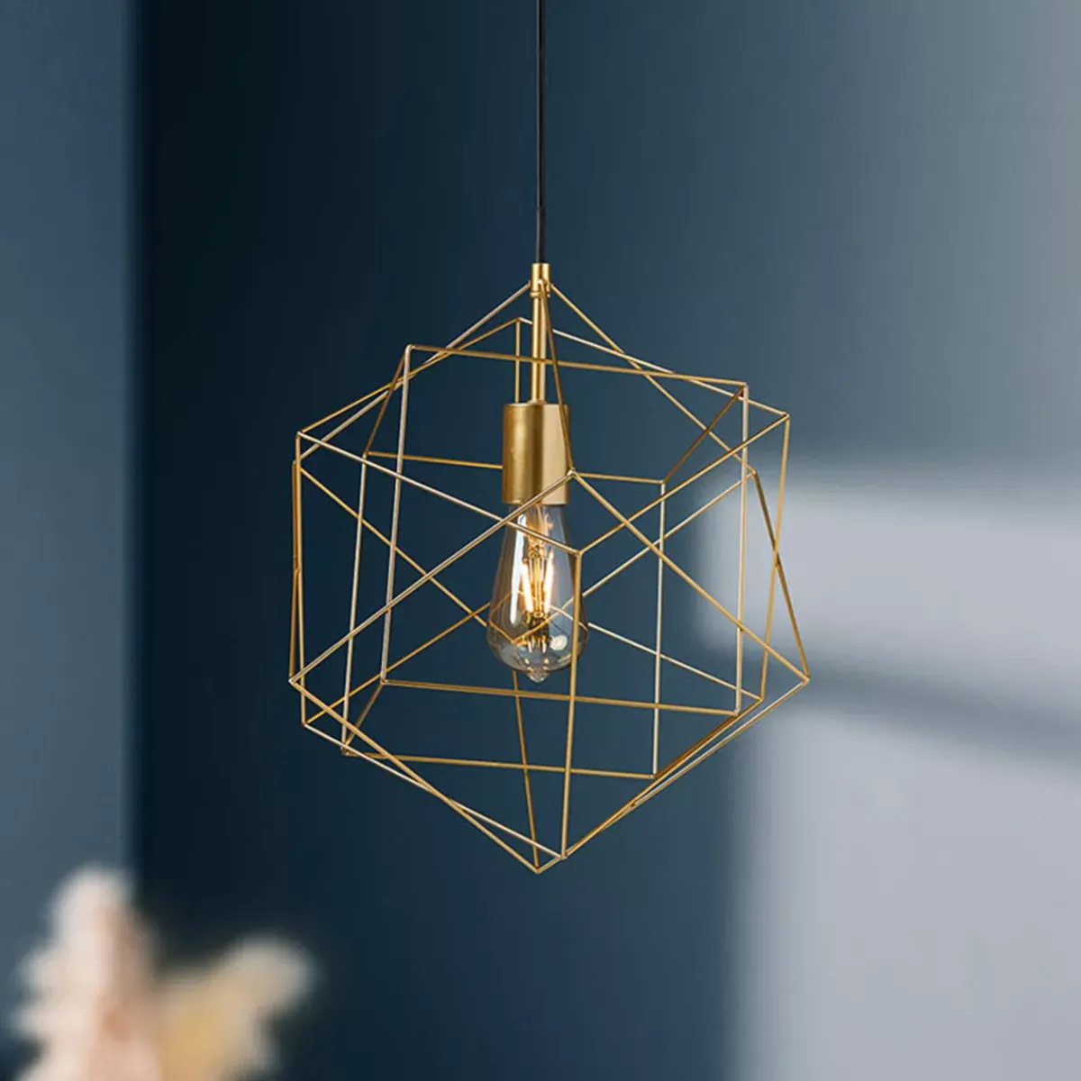 OSTARIA Lampadari-Lampadario in metallo (D40 cm) Celeste