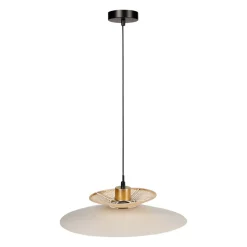 OSTARIA Lampadari-Lampadario metallo e bambù (D36 cm) Envertito