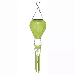 KAEMINGK Luci Per Esterno-Lampada solare a sospensione per giardino LED (H56 cm) Mongolfiera Gialla