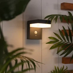 KAEMINGK Luci Per Esterno-Lampada solare da parete 600 lumen (H12,5 cm) Elite Grigio