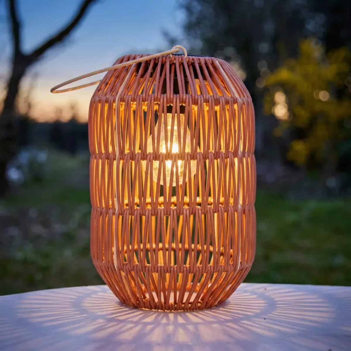 #N/A Luci Per Esterno-Lanterna da giardino solare LED (H24,5 cm) Toscane Terracotta