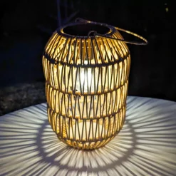 #N/A Luci Per Esterno-Lanterna da giardino solare LED (H24,5 cm) Toscane Naturale