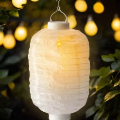 #N/A Luci Per Esterno-Lanterna solare cinese LED Cylindre effetto fiamma - caldo