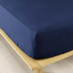 Lenzuolo con angoli flanella di cotone (140 x 200 cm) Nina Blu navy