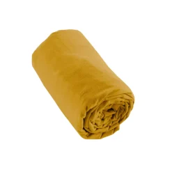 Lenzuolo con angoli flanella di cotone (90 x 200 cm) Nina Giallo ocra