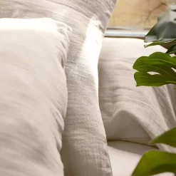 Lenzuolo con angoli garza di cotone (200 x 200 cm) Gaïa Beige pampa
