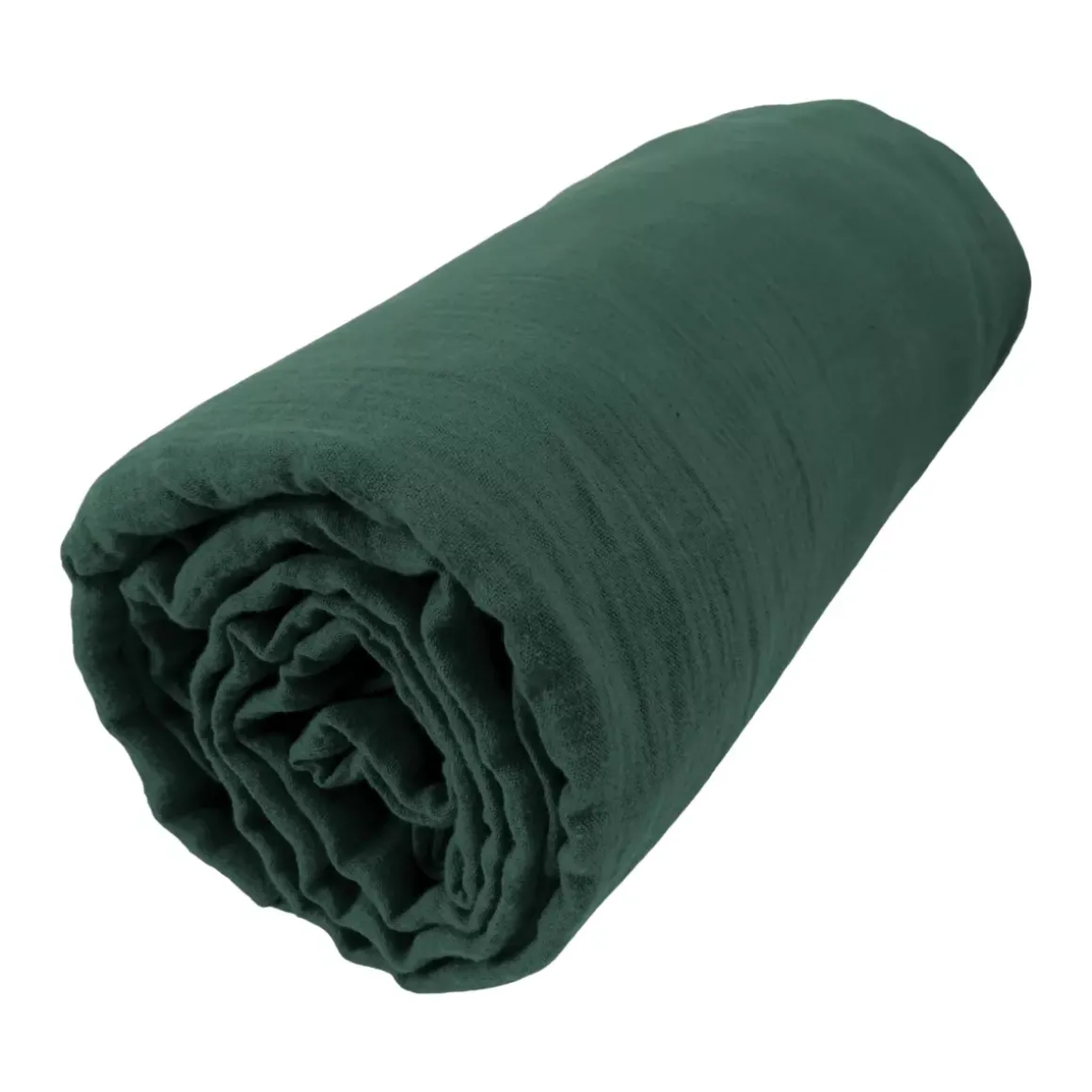 Lenzuolo con angoli garza di cotone (200 x 200 cm) Gaïa Verde abete