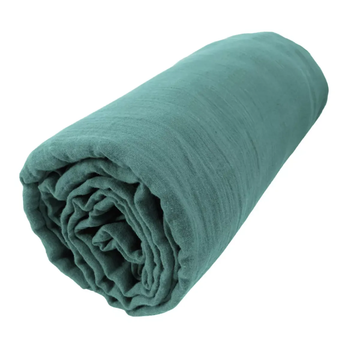 Lenzuolo con angoli garza di cotone (90 x 200 cm) Gaïa Blu ottanio