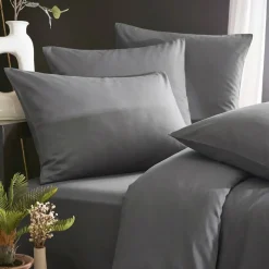 Lenzuolo con angoli in lyocell Tencel™ (180 x 200 cm) Olivia Granito Grigio