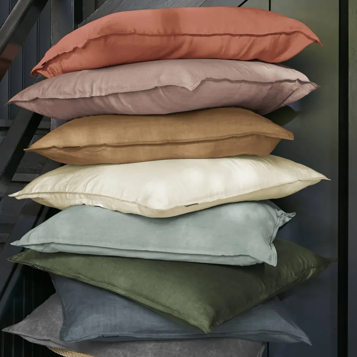 Lenzuolo con angoli in lyocell Tencel™ lavato (180 x 200 cm) Olivia Camel