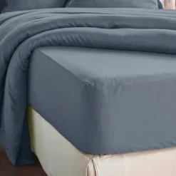 Lenzuolo con angoli in lyocell Tencel™ (140 x 190 cm) Olivia Blu stone