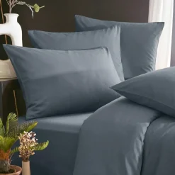 Lenzuolo con angoli in lyocell Tencel™ (200 x 200 cm) Olivia Blu Stone