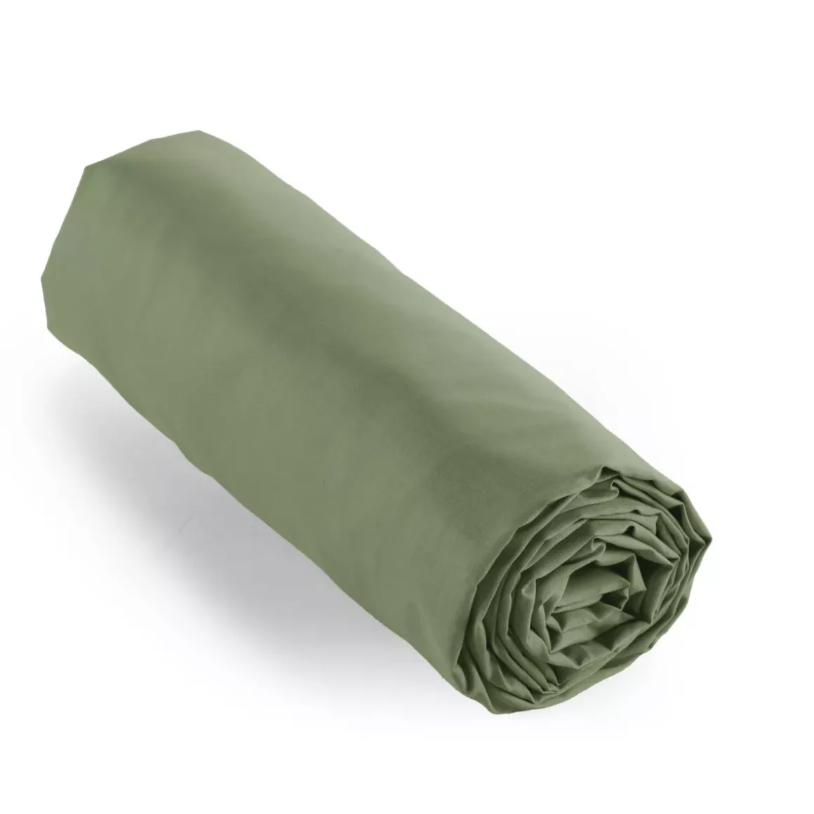 Lenzuolo con angoli in percalle di cotone (90 x 200 cm) Cali Verde rosmarino