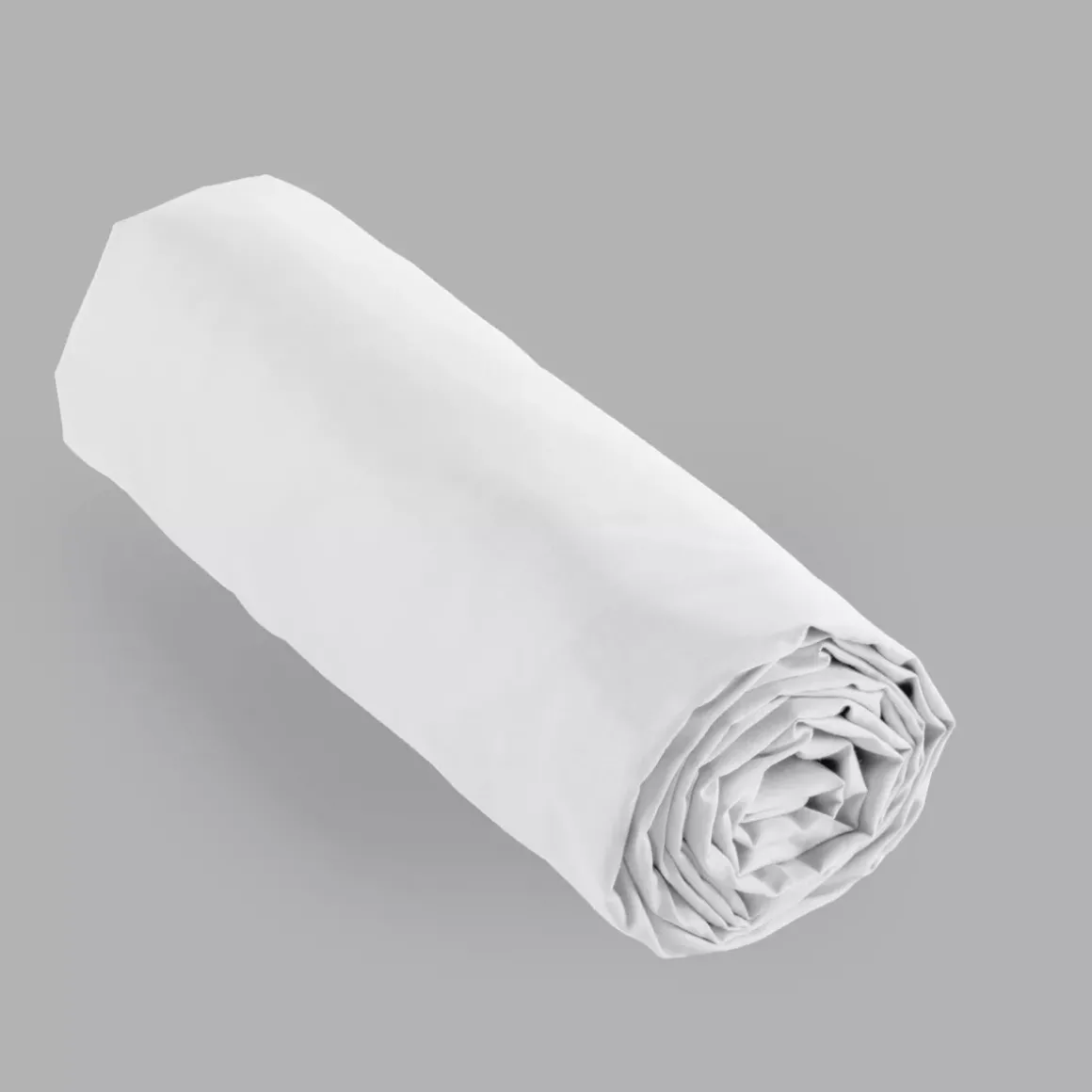 Lenzuolo con angoli percalle di cotone (90 cm) Cali Bianco
