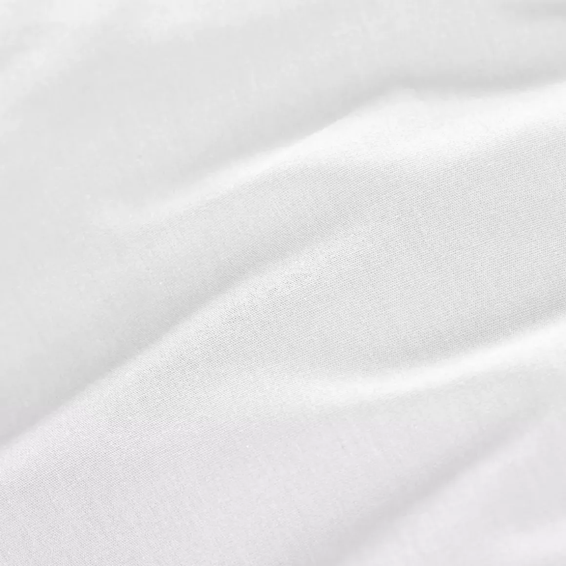 Lenzuolo con angoli percalle di cotone (140 cm) Cali Bianco