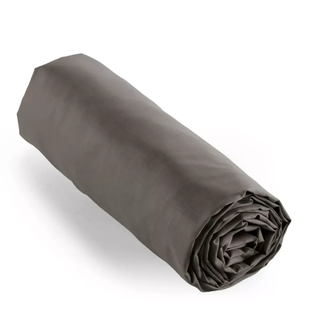 Lenzuolo con angoli percalle di cotone (180 cm) Cali Grigio antracite