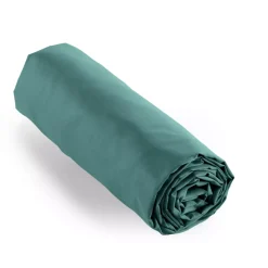 Lenzuolo con angoli percalle di cotone (90 x 190 cm) Cali Blu ottanio