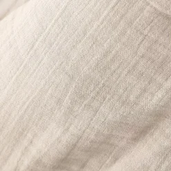 Lenzuolo sopra garza di cotone (240 x 300 cm) Gaïa Beige pampa
