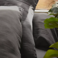 Lenzuolo sopra garza di cotone (270 x 300 cm) Gaïa Grigio granito