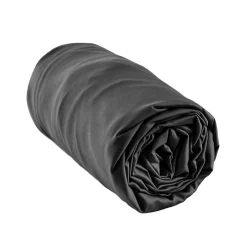 Lenzuolo sotto in raso di bambù (90 x 200 cm) Sienna Nero