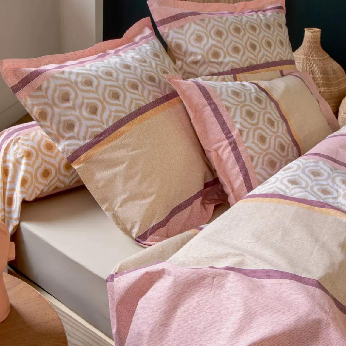Lenzuolo superiore cotone (240 x 310 cm) Inouk Rosa