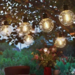 KAEMINGK Luci Per Esterno-Luminaria da giardino solare con 8 LED (5,8 m) Festa Guinguette